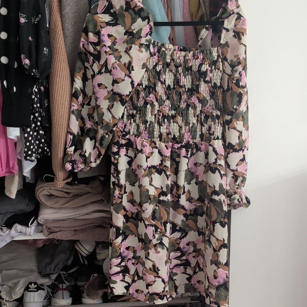 Floral Camouflage Dress